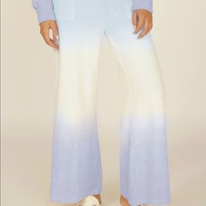 Vintage Havana wide leg French terry cloth pants